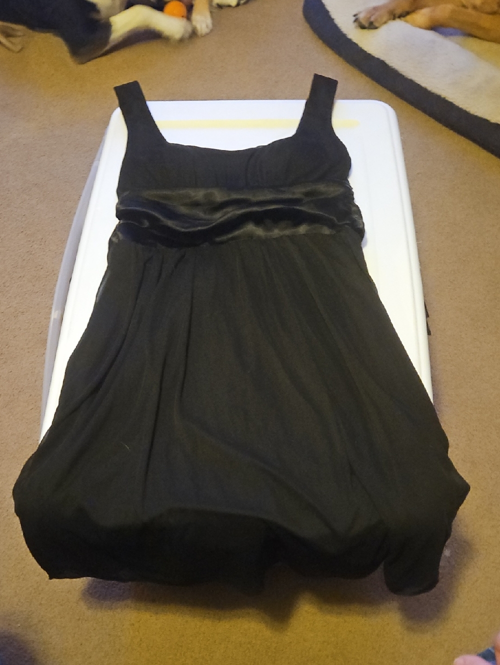 Jump Black Empire-Waist Mini Dress